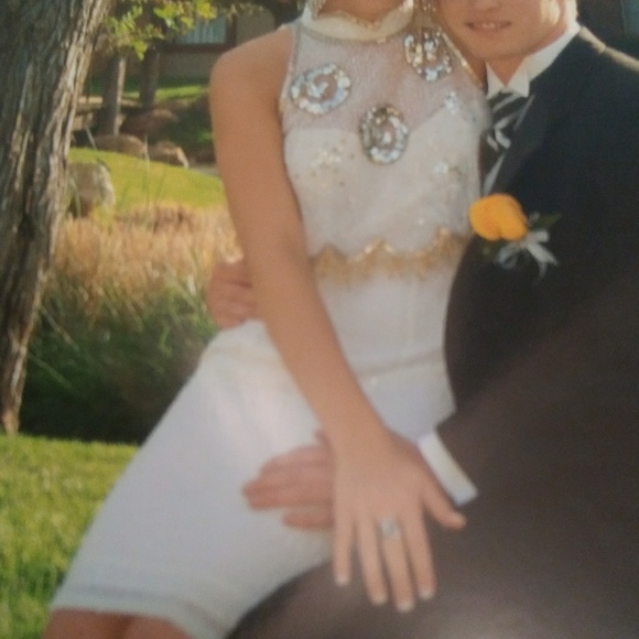 Stunning Nite Line Silk Beaded Dress - Picture 3 of 8